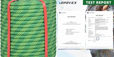 150ft 1/2" Static Climbing Rope (Nylon/Polyester, 48-Strand)
