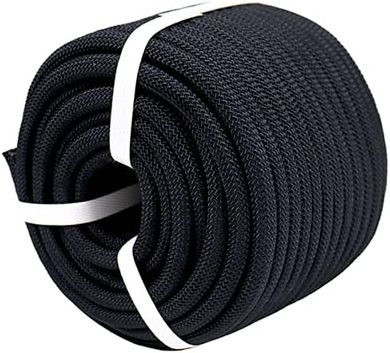 Black Braided Polyester Arborist Rope (3/8" x 100