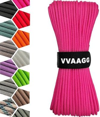 1000lb Paracord: 50ft Pink Parachute Cord for Outdoor Use
