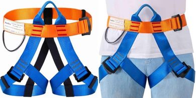 Half-Body Climbing Safety Belt for Tree, Rock, & Zipline
