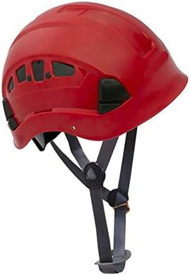 HP55 Adjustable Climbing Helmet: Red, 6-Point Suspension
