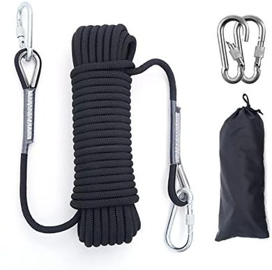 10/12mm Static Climbing Rope with Steel Hooks
