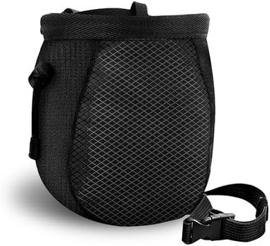 Adjustable Black Climbing Chalk Bag
