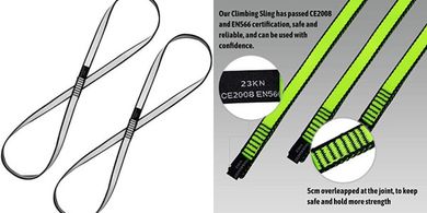 KIKIGOAL 18mm Nylon Climbing Sling: 23kN Rated Webbing
