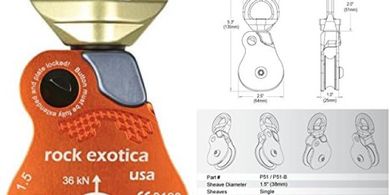 Rock Exotica 1.5" Orange Omni-Block Pulley
