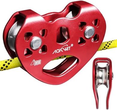 Heavy-Duty Dual Trolley Zipline Pulley System (8-13mm Rope)
