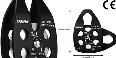 30kN Ball Bearing Climbing Pulley for Rock Climbing & Arborists
